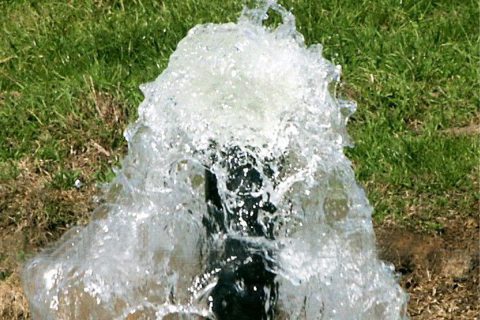 water-gushing-from-pipe